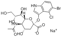 5-溴-4-氯-3-吲哚基-alpha-D-N-乙酰神经氨酸钠盐