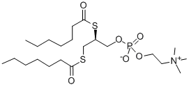 1,2-bis(heptanoylthio) Glycerophosphocholine