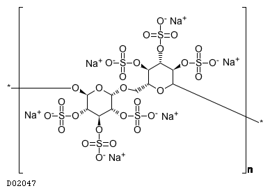 Chemical structure of Dextran Sulfate Sodium