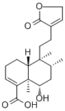 (-)-6β-羟基-5β,8β,9β,10α-克罗-3,13-二烯-16,15-内酯-18-酸
