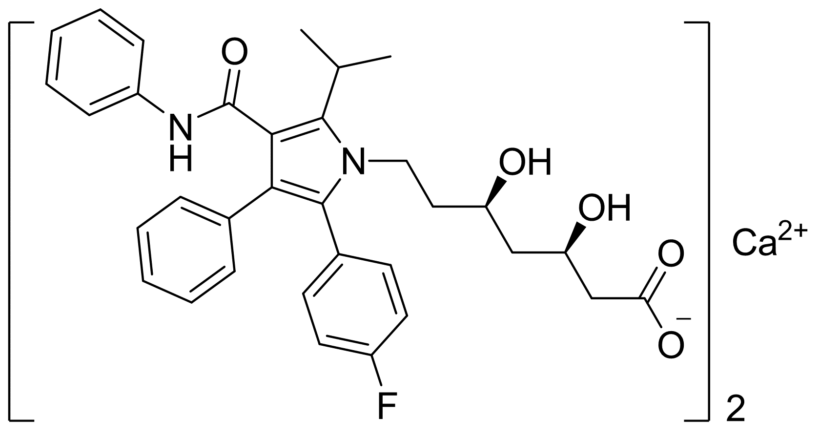 阿托伐他汀结构式图片